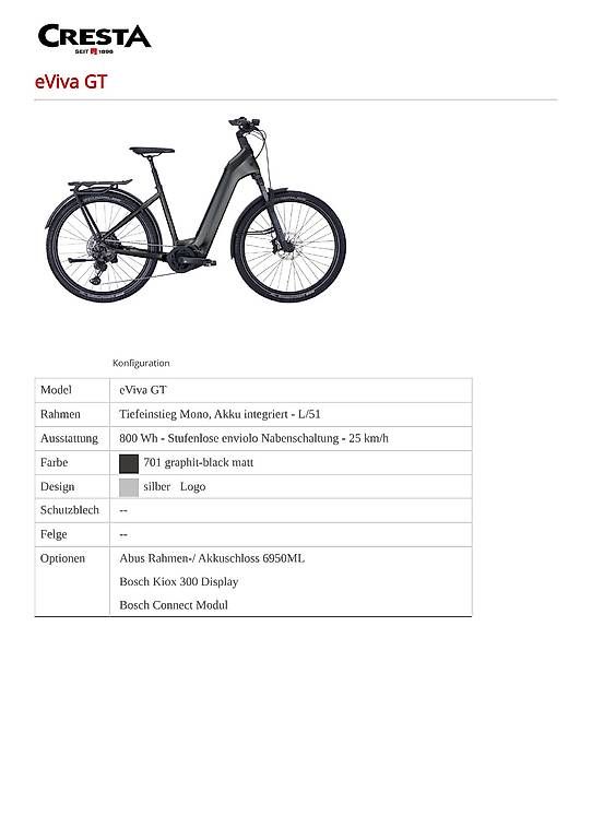 Cresta Biciclette: Cresta eViva GT – Usato da Zürich venduto da Gaudenz69 1