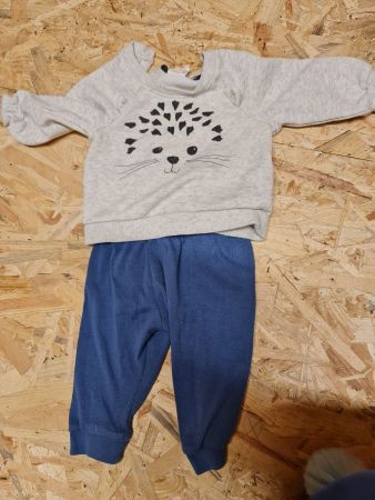Baby Pullover Hose Set Igel 62