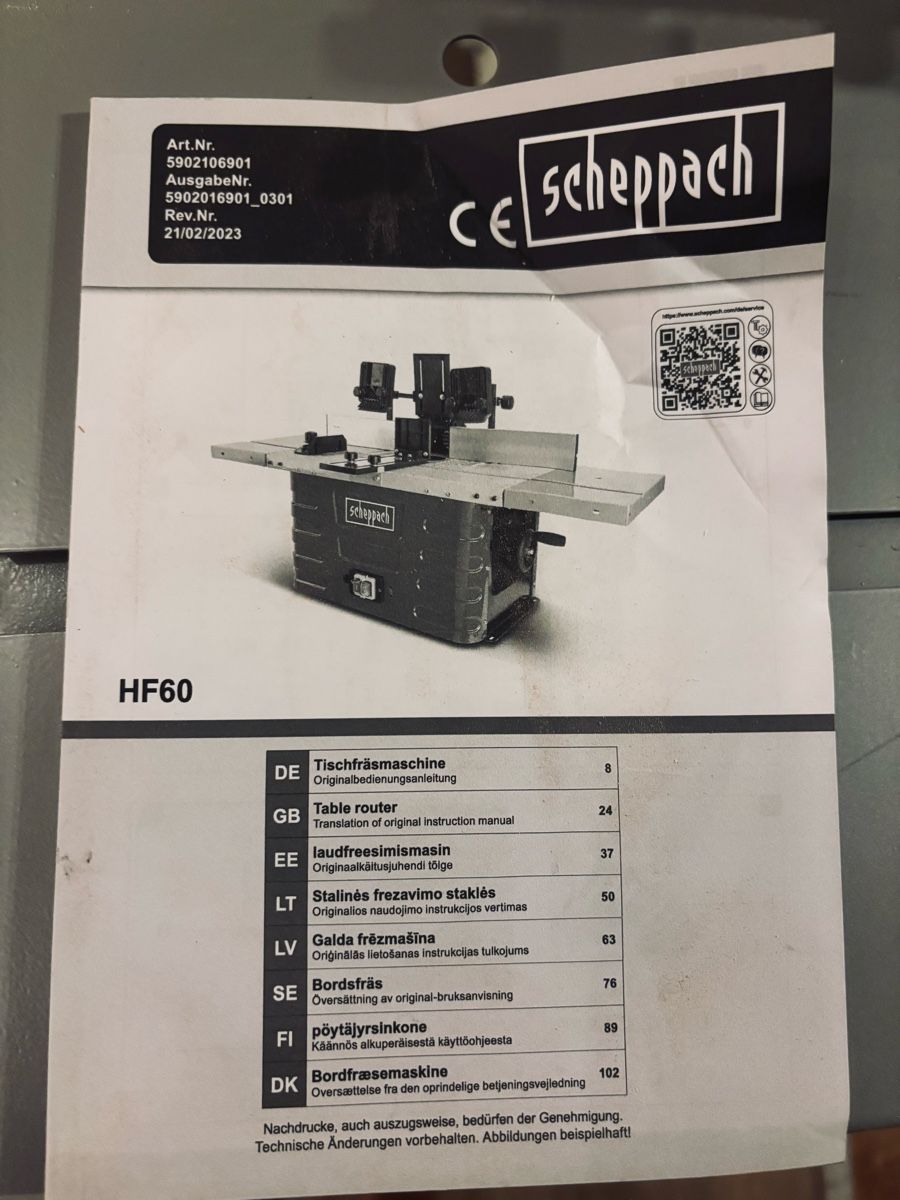 Scheppach Tous les outils: scheppach tischfräse – D'occasion à meiringen par Vlinder01 4