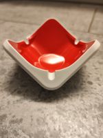 Aschenbecher Rot / Weiss Neu Original Verpackt