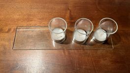 Kerzenständer aus Glas- handgefertigt