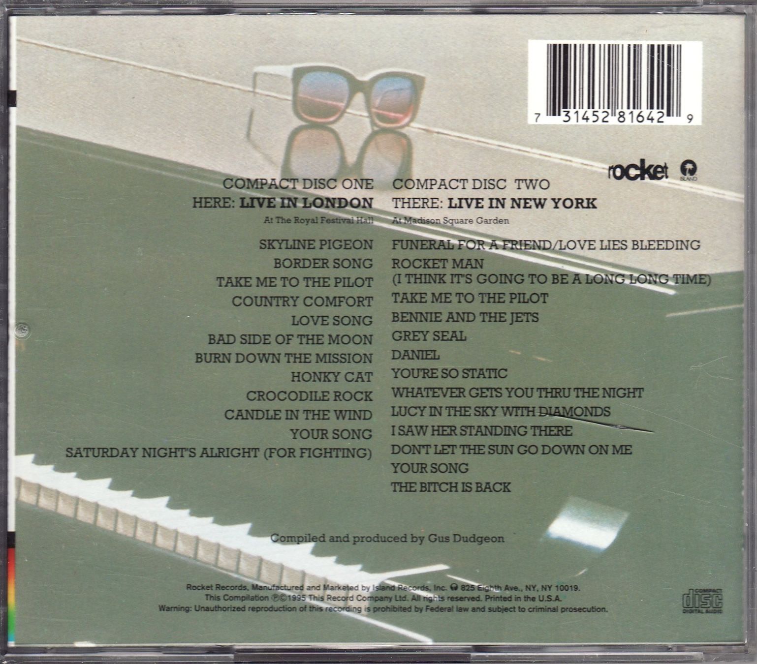 CD: Elton John  Here And There – Nuovo (secondo la descrizione) da Boussens venduto da catfood01 1