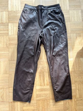 Vero Moda Lederhose braun / W29 & L30