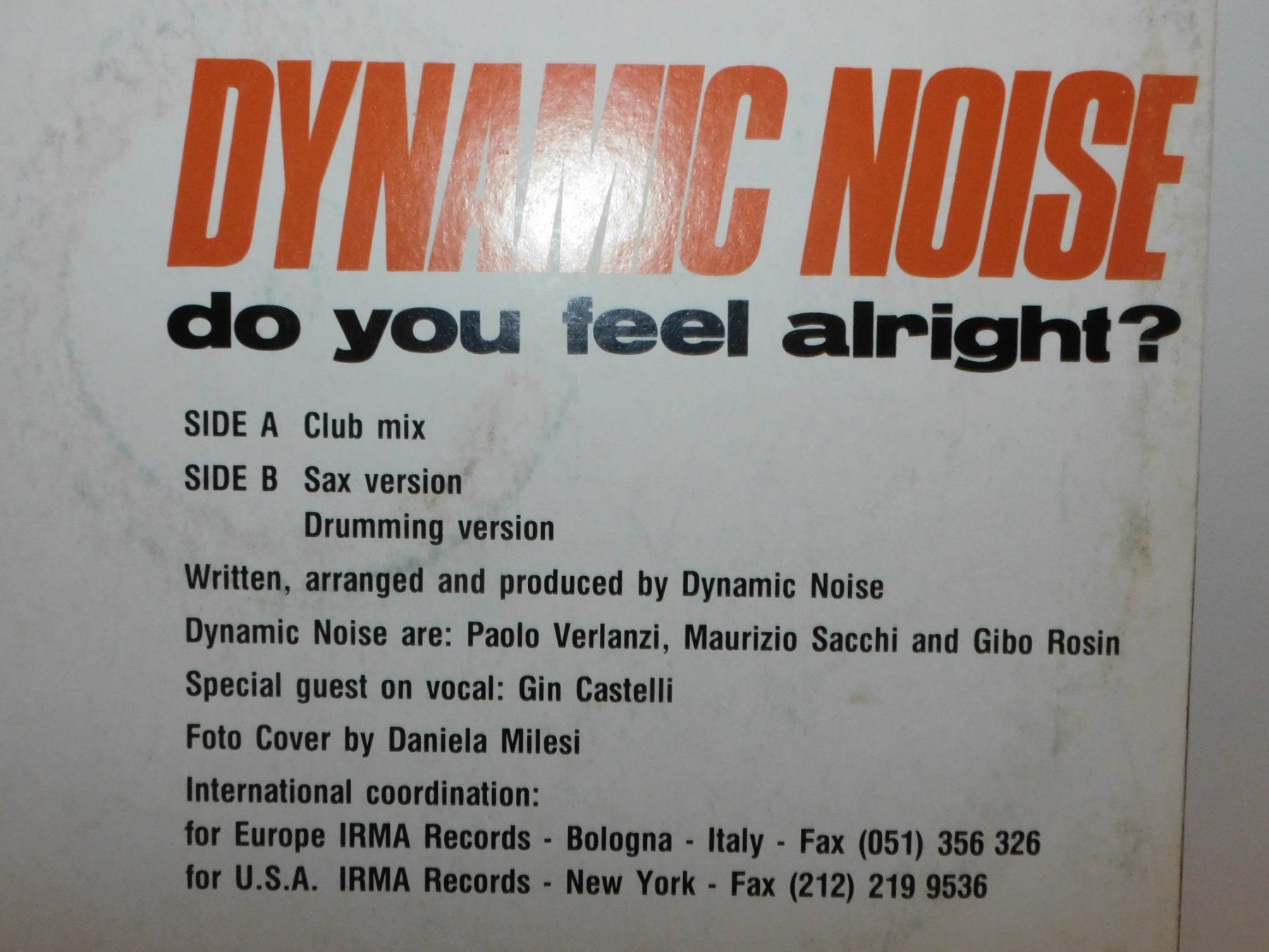 Dischi in vinile: LP - Dynamic Noise - 1991 Dance  Remix Club Mix Techno – Usato da Sursee venduto da 76 4