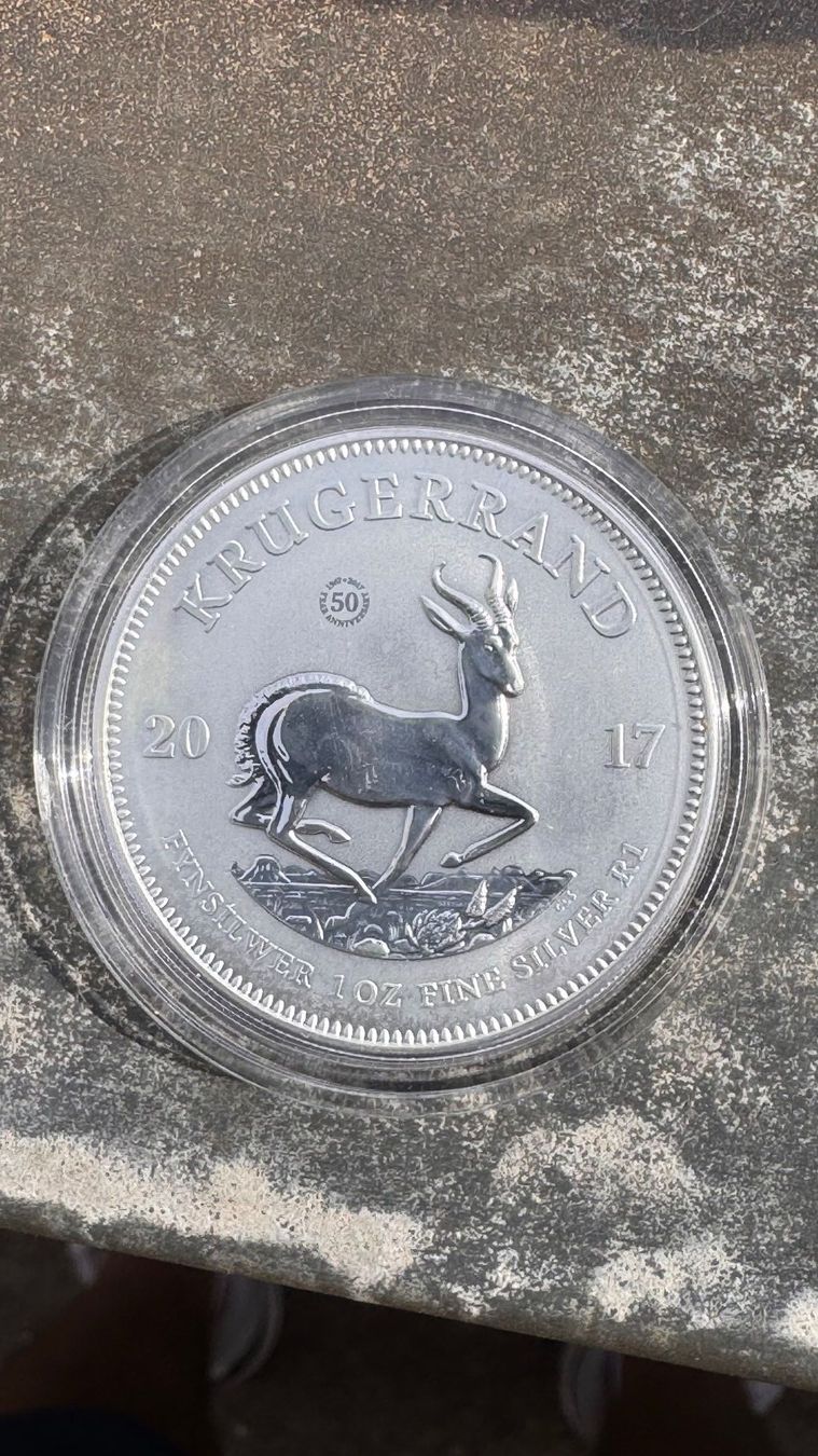 Tutti le monete: Silber Krügerrand 1oz 2017 - 50th Anniversary – Nuovo e nell'imballaggio originale da Birsfelden venduto da Berg41_7
