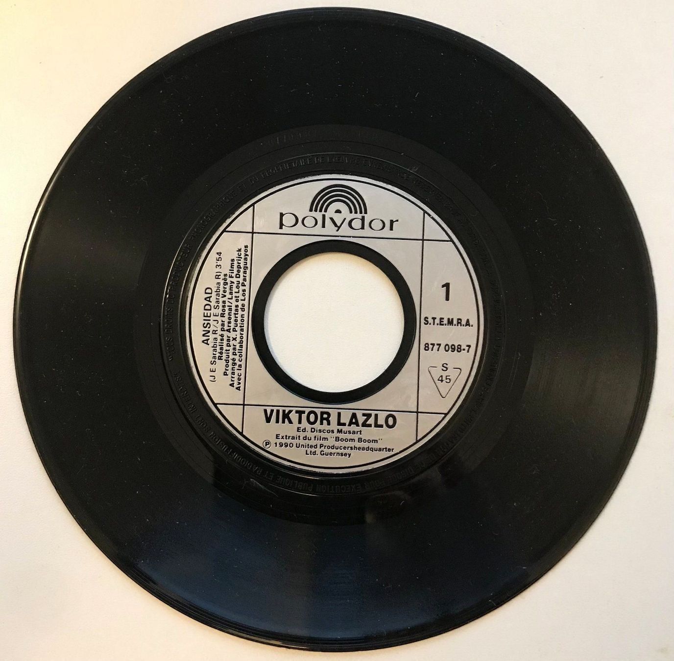Dischi in vinile: VIKTOR LAZLO (Single, 7") Ansiedad – Usato da Zürich venduto da Tarafo5 2