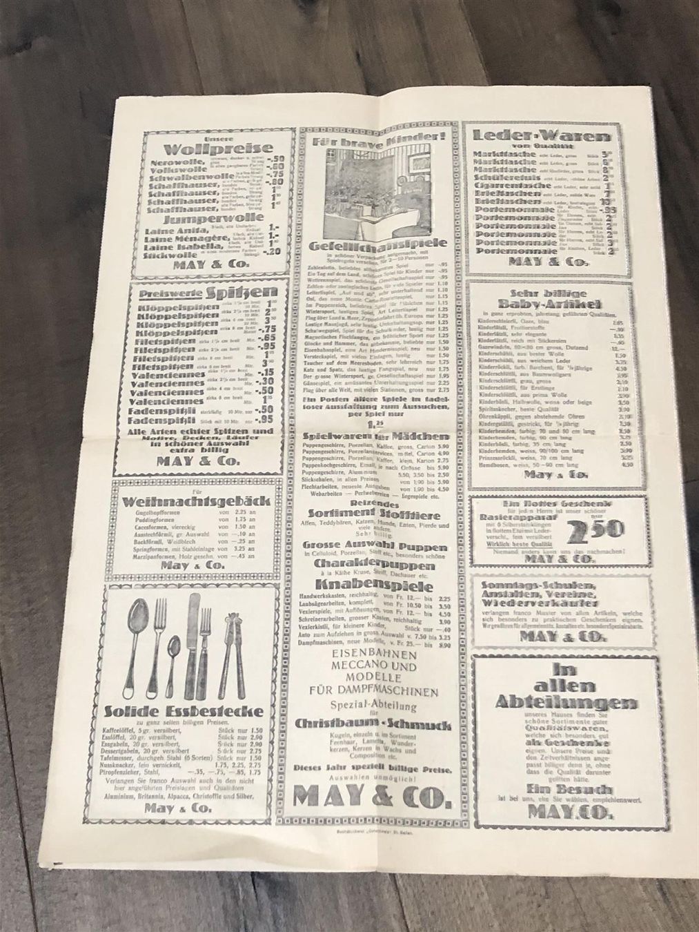 Zeitschriften & Magazine: Weihnachtsanzeiger MAY Co. St. Gallen – Gebraucht aus Lufingen von Rac0 2