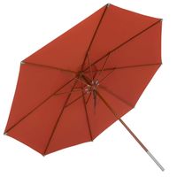 Sonnenschirm Ø4m mit Winddach terracotta