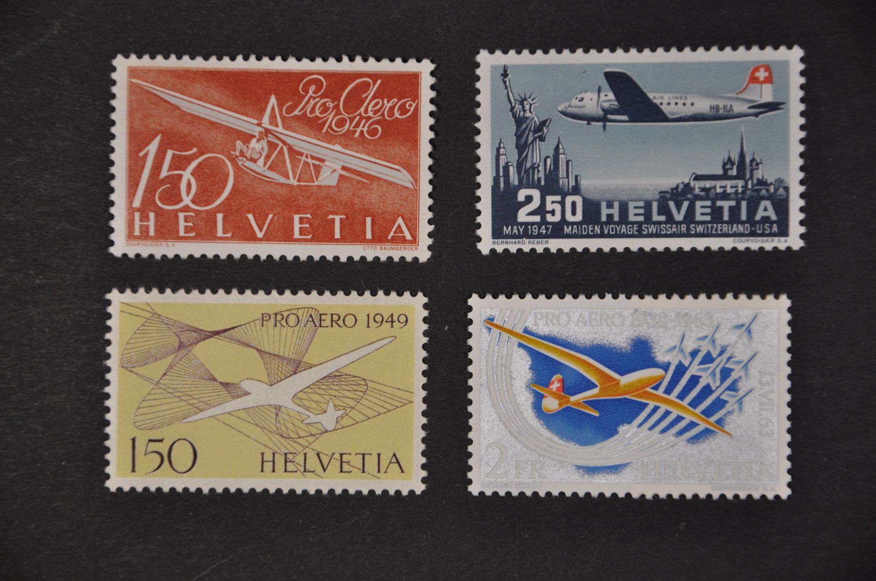 Alle Briefmarken: F41-F46 Flugpost postfrisch ohne Falz – Neu (gemäss Beschreibung) aus Wolfhalden von Zinauktion