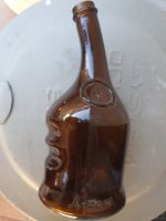 Einmalige antike Flasche 70 cl Bernstein Glas Rarität