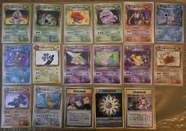 Full complete set Jap pkmn rocket gang 65/65+3 FR 200+500CHF