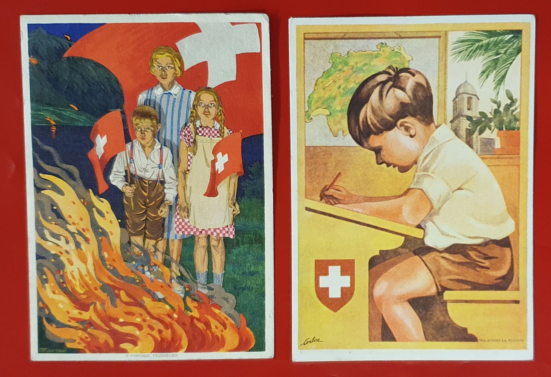 Tutti i francobolli: 2 Bundesfeierkarten 1930 - 1.Segelflugpost Bachtel – Usato da Kreuzlingen venduto da Rschweiz1 3