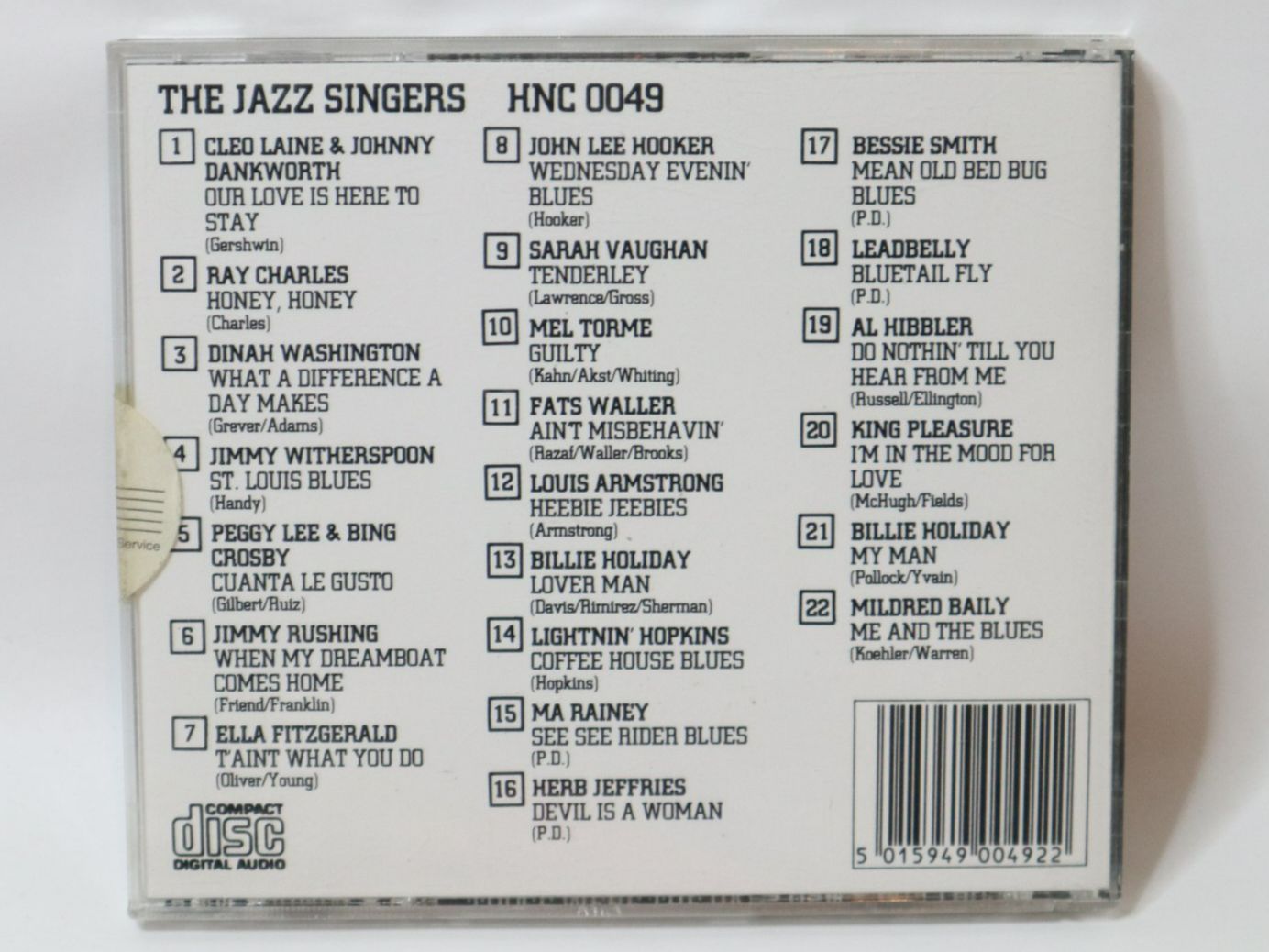 CD: CD The Jazz Singers – Usato da Eschenbach SG venduto da Astalavista 1