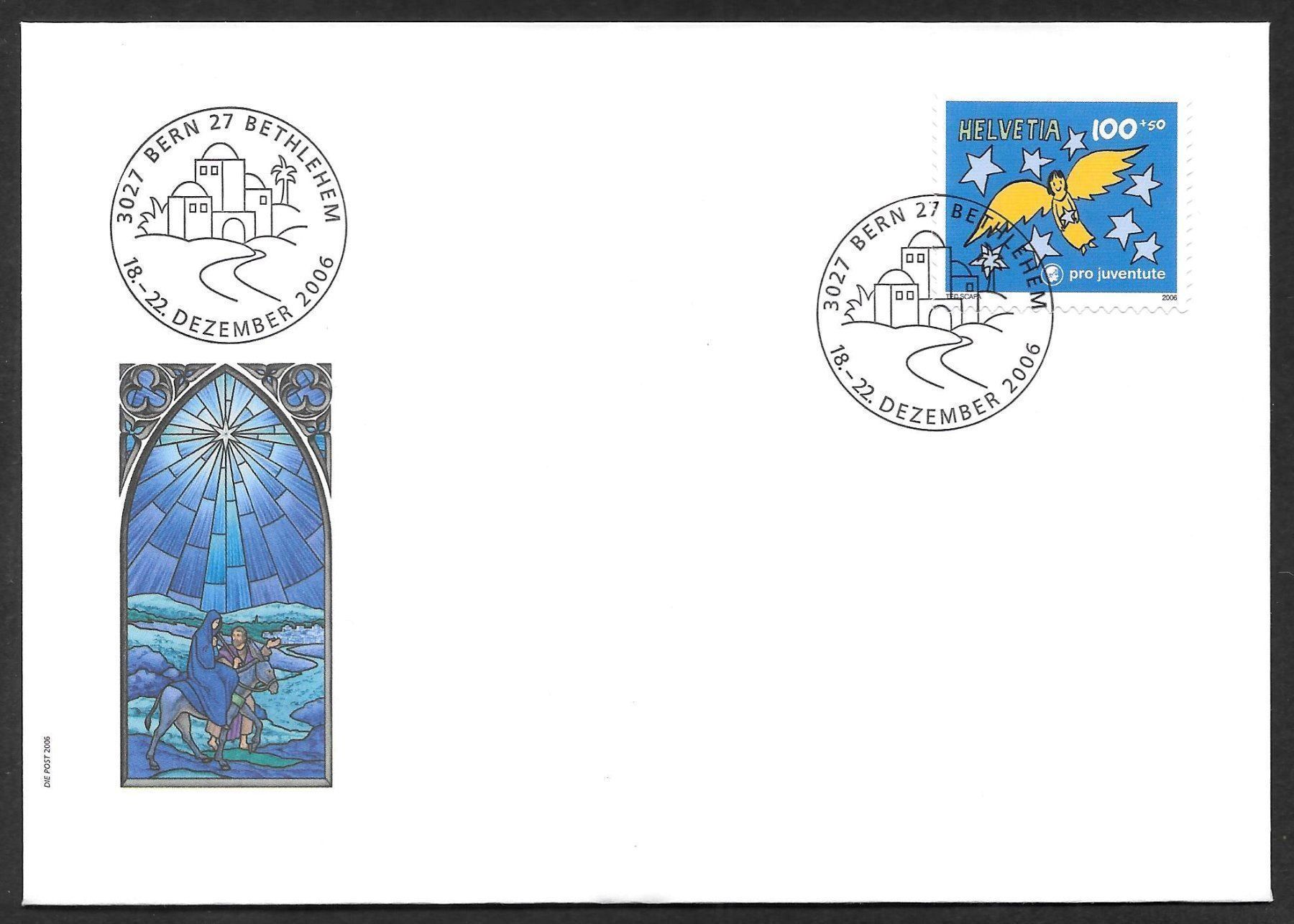 Tous les timbres: Sonderbrief Bern Bethlehem 18.-22.12.2006 – Neuf (Voir description) à Olten par clotaldi