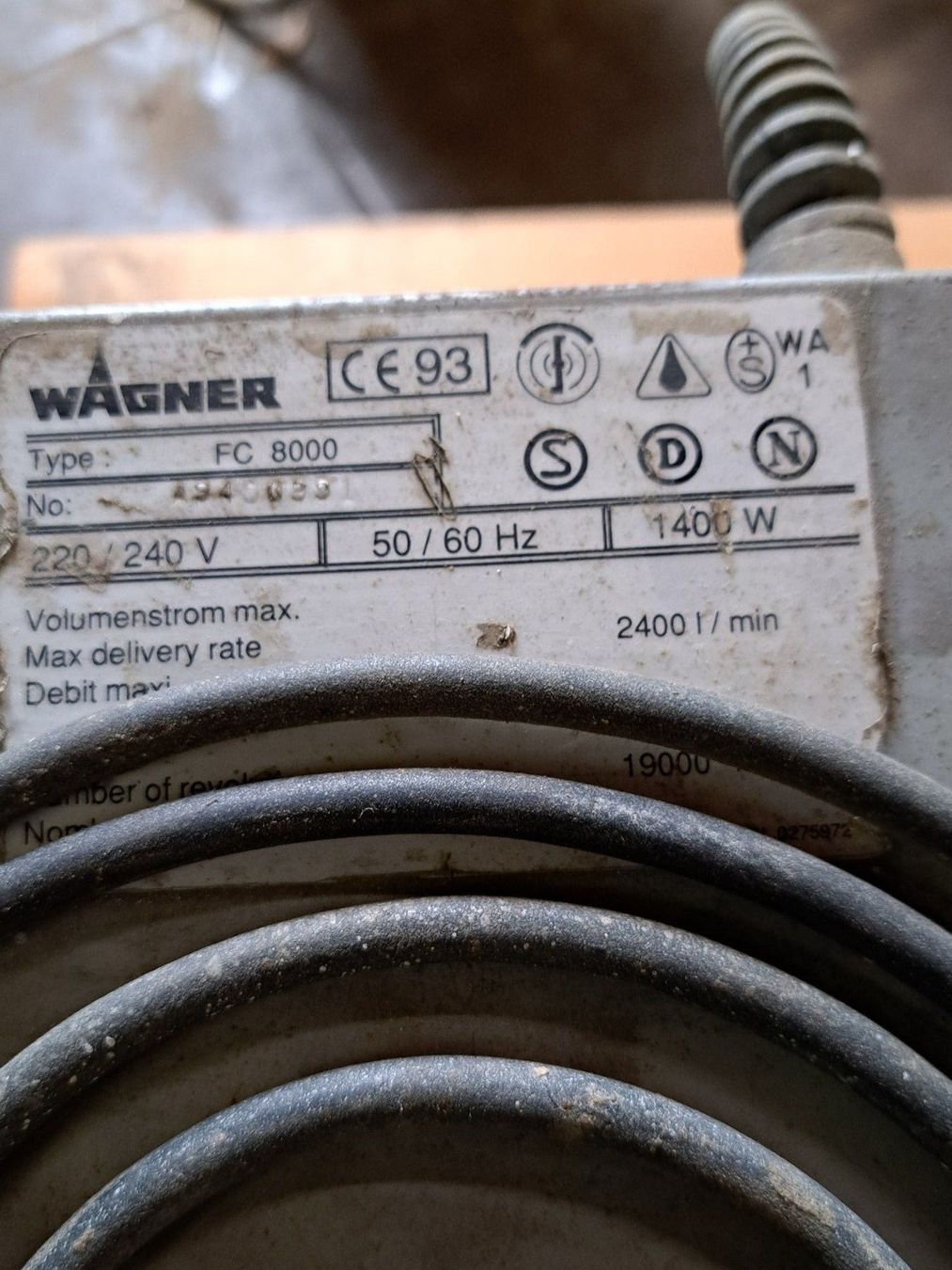 Alle Maschinen: Farb- und Lackspritzgerät Wagner Fine Coat 800 – Gebraucht aus Zollbrück von Rgartenzwerg 1