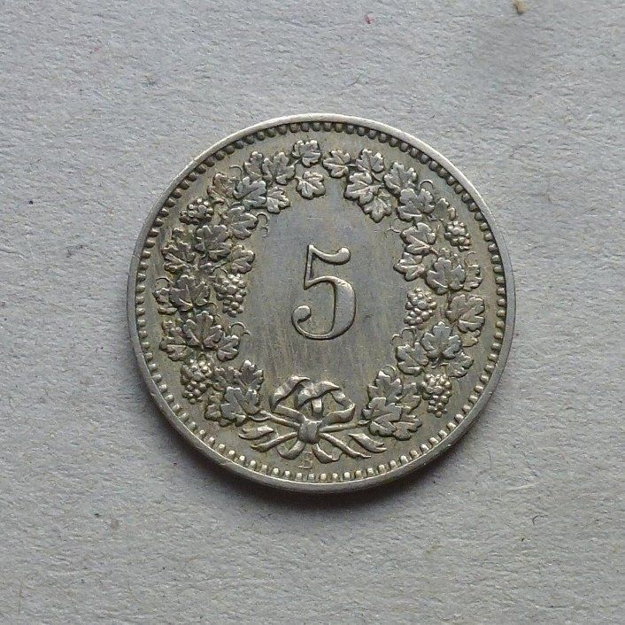 Tutti le monete: ++ 5 Rappen 1889, gute Erhaltung – Usato da Walkringen venduto da Casablanca777 1
