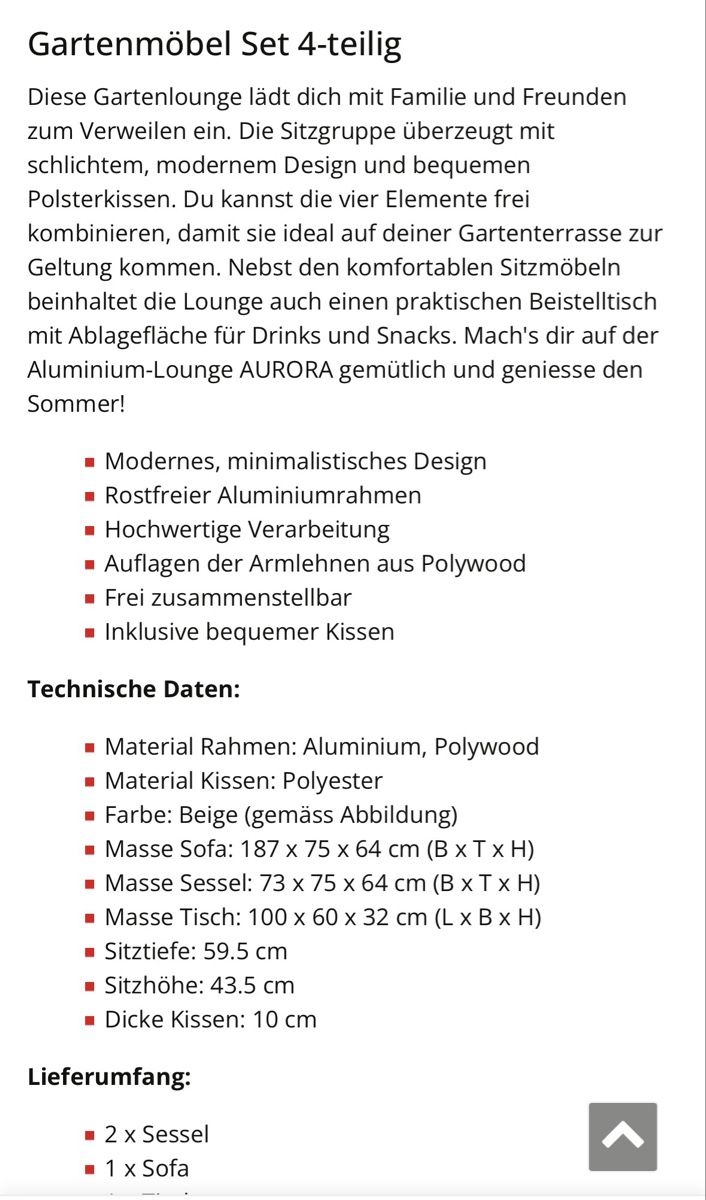 Divani: Garten Set ohne Tisch 🌞 – Nuovo (secondo la descrizione) da Zürich venduto da Ekaterinek 4