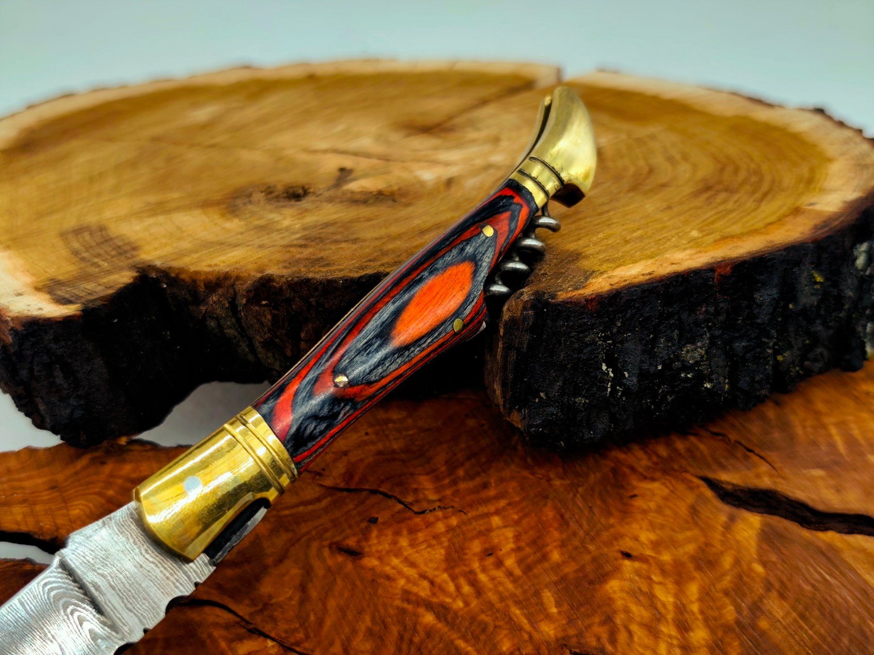 Accessori: Laguiole Damast Messer Klappmesser echtes Damastmesser – Nuovo e nell'imballaggio originale da Arlesheim venduto da Premius_1 6