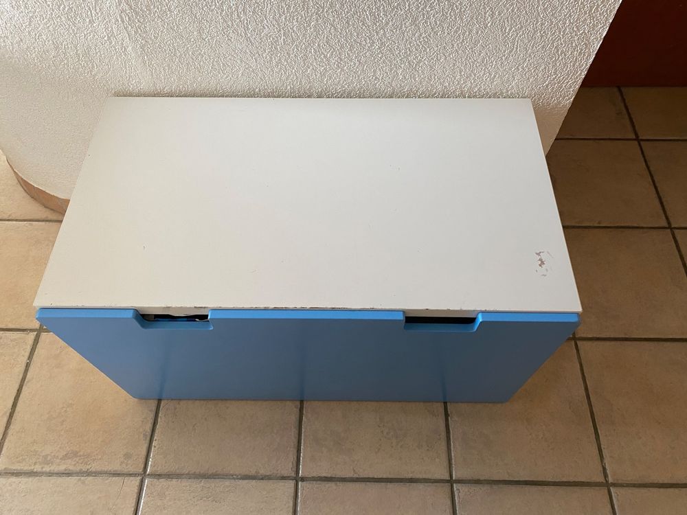 IKEA STUVA, Banc coffre ?� jouet, bleu, 90x50x50cm | Kaufen auf Ricardo