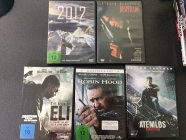 Tutti i DVDs: 5 Stk Aktionsfilme DVD – Usato da Emmen venduto da Aribini
