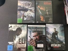 5 Stk Aktionsfilme DVD