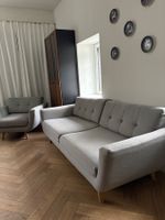 Couch/Sofa gebraucht und gerinigt in grau von Sofacompany