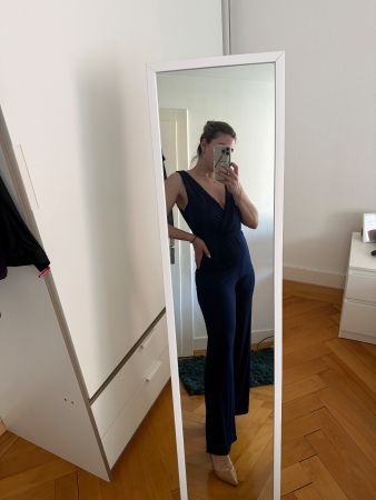 Elegant navy blue jumpsuit -Size M