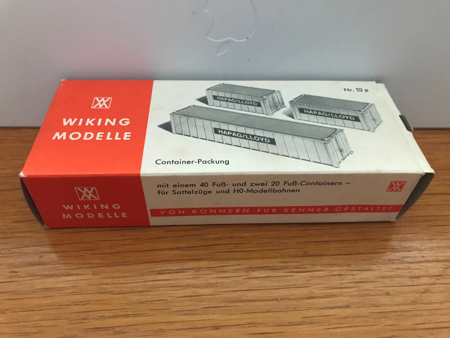 Wiking Modellautos: Wiking Nr. 52p Container Packung Leerkarton – Gebraucht aus Luzern von mey_s13