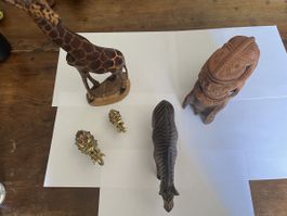 Animali vintage  africani/asiatici e brasile artigianali