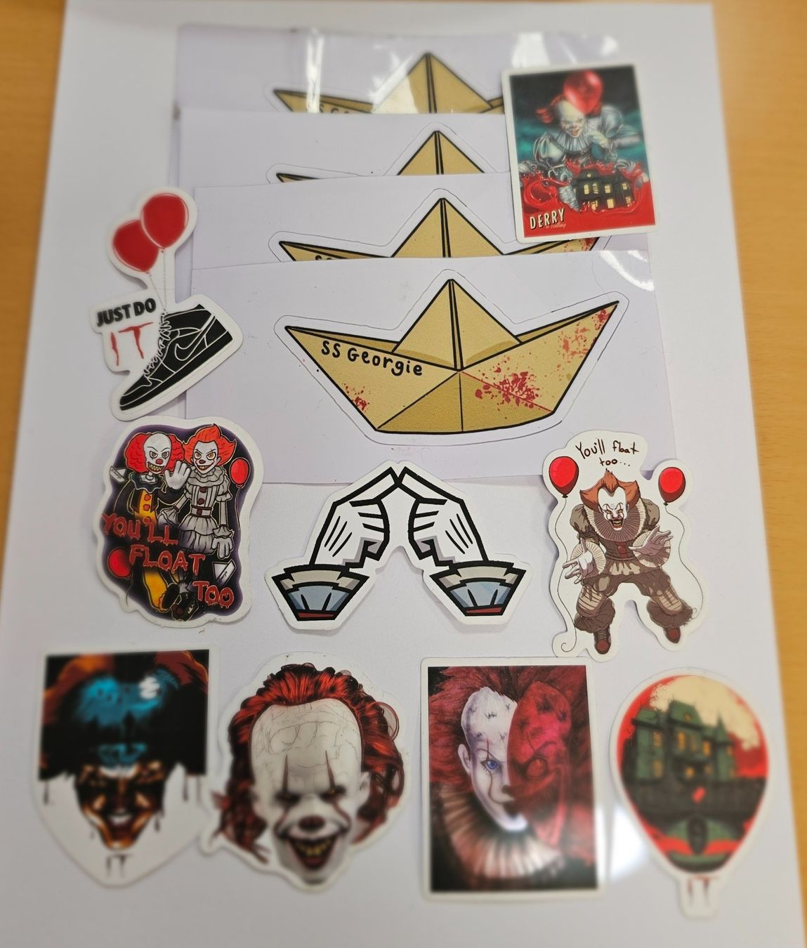 Aufkleber: Div. Sticker ES / IT Pennywise S.S. Georgie – Neu und originalverpackt aus Füllinsdorf von Sunnebliemli7