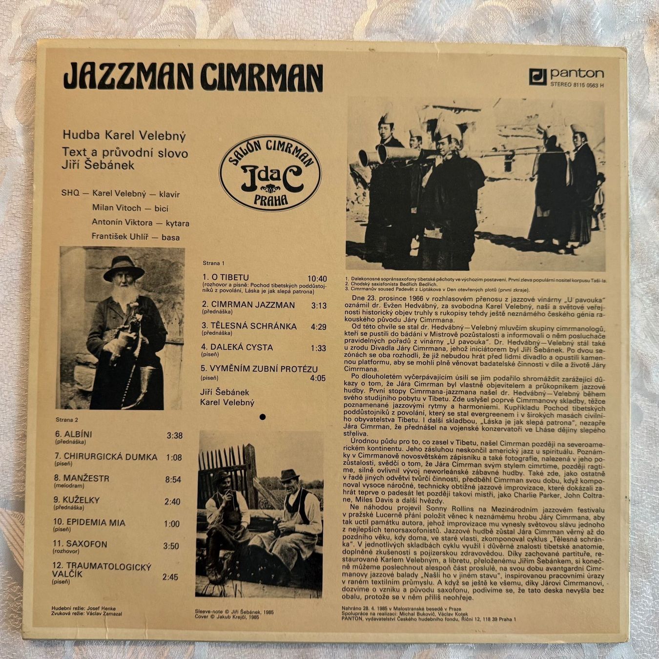 Dischi in vinile: JAZZMAN CIMRMAN - JAZZMAN CIMRMAN – Usato da Zürich venduto da fehlton 1