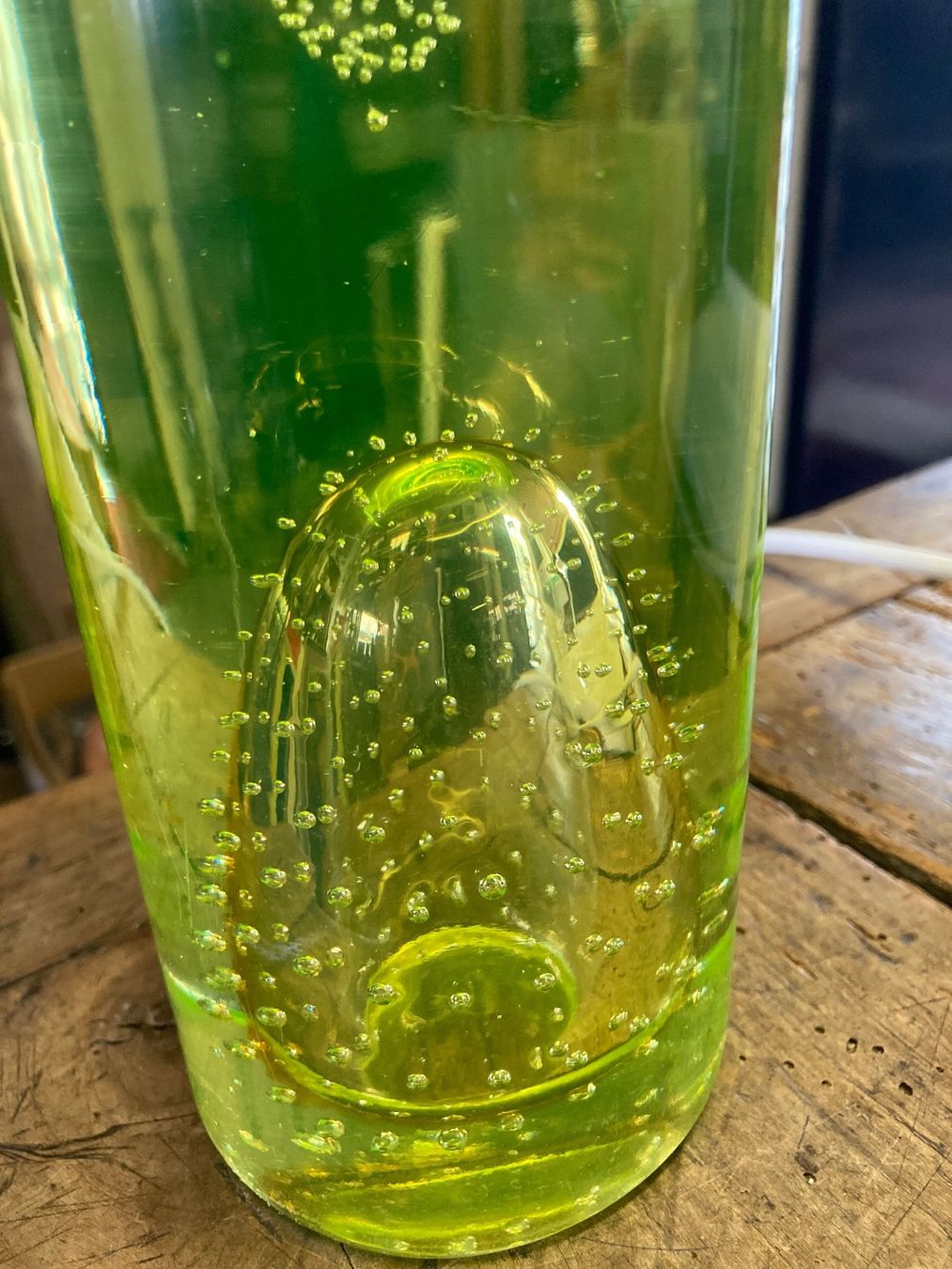 Vasi & Recipienti: Uranglas Uran Glas Vase mit Bubbles – Usato da Bern venduto da Jwpm66 3