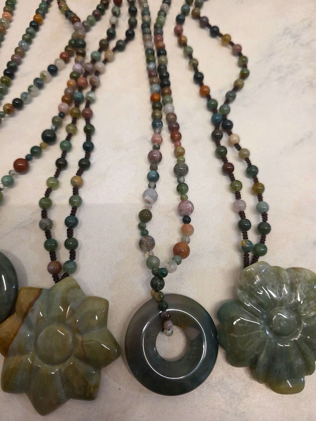 Minerali & Pietre curative: 5x Moosachat/Jaspis Ketten Set – Nuovo e nell'imballaggio originale da Matzingen venduto da Shay_Crystalz 1