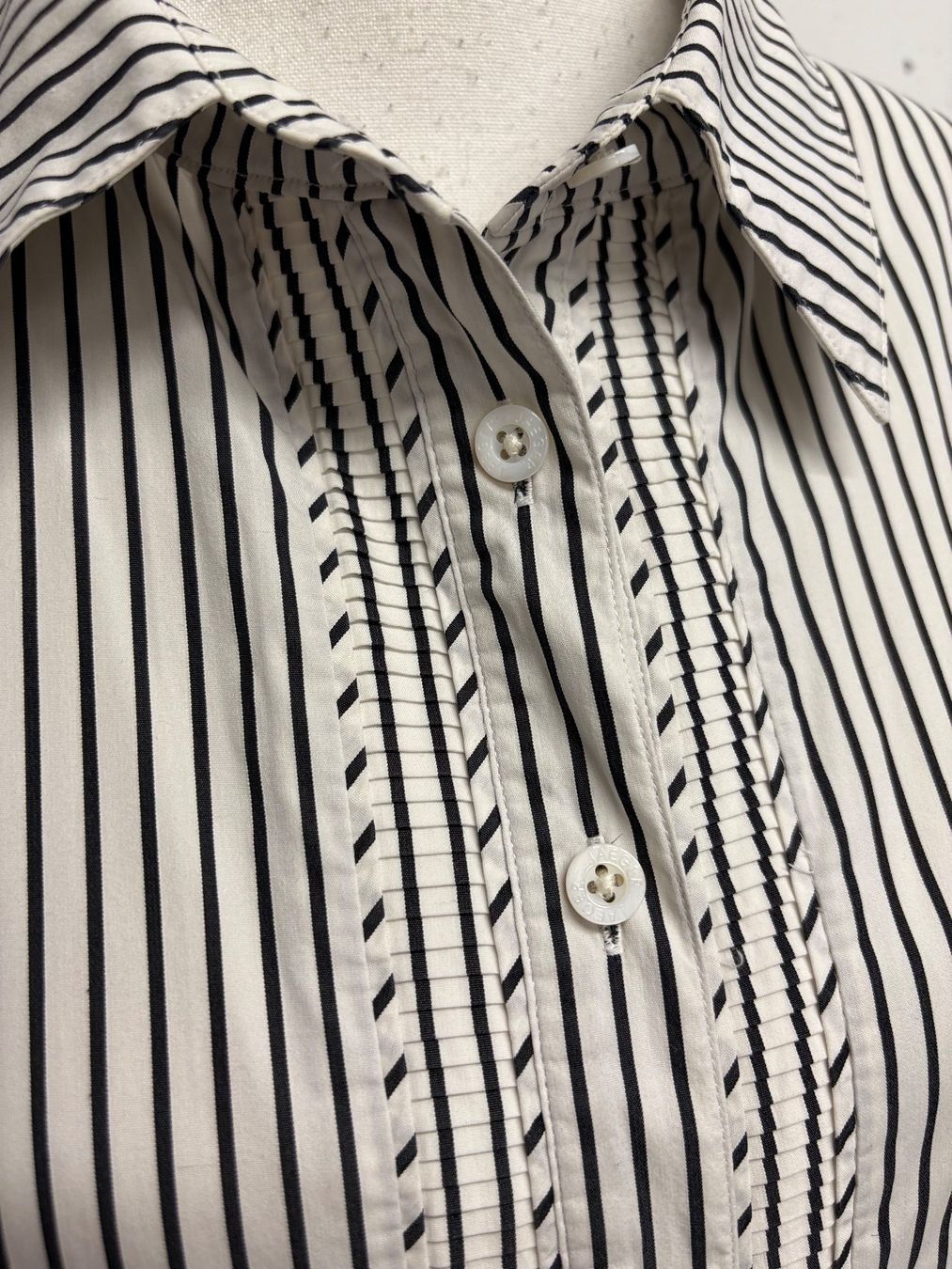 Blusen: Jaeger Bluse Gr. 42 weiss schwarz gestreift Baumwolle – Neu (gemäss Beschreibung) aus Regensdorf von secondchancefashion 3