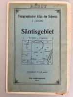 Topografische Karte Säntisgebiet