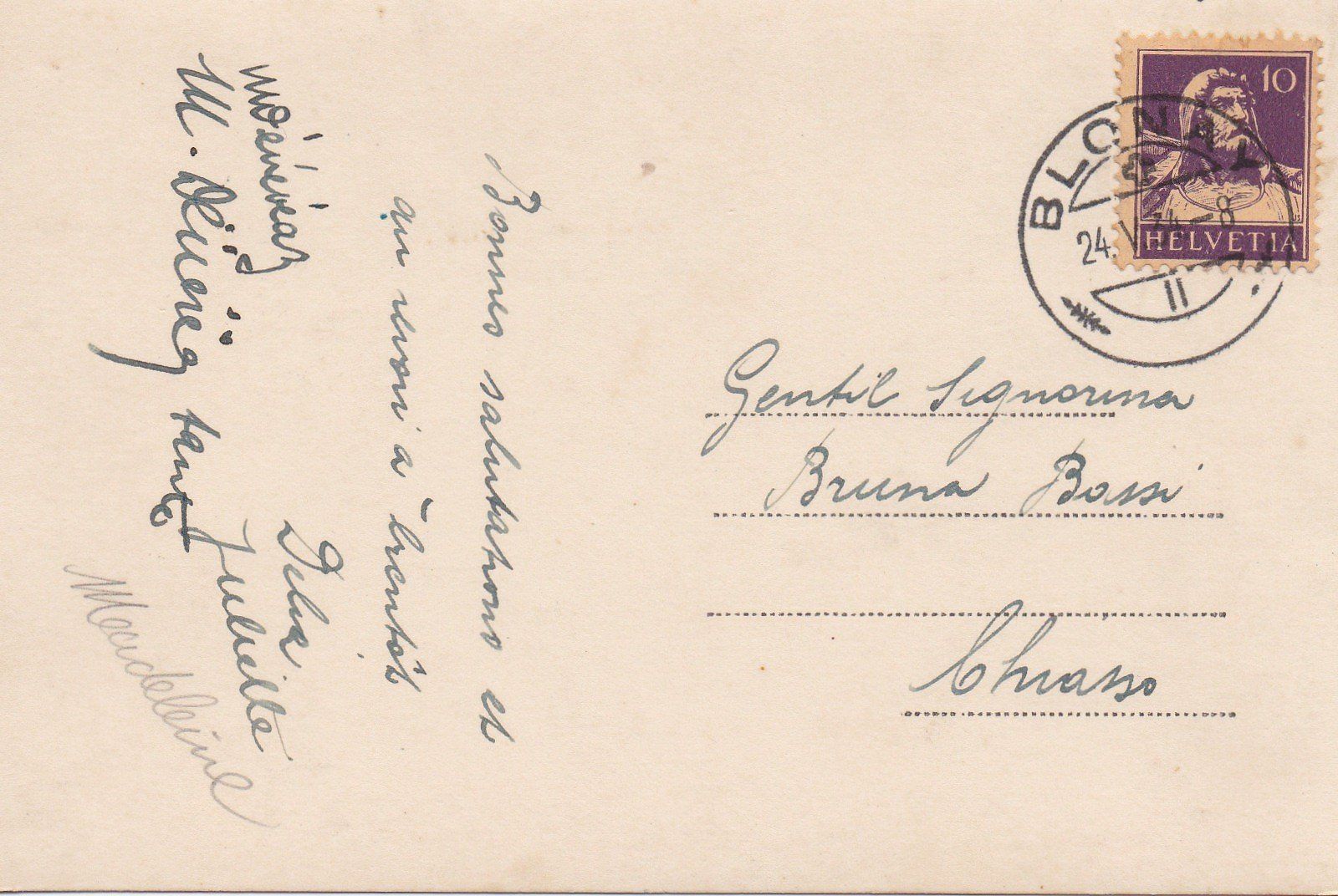 Cartoline postali: AK - Blonay - gel. 24.5.1934 – Usato da Fribourg venduto da schnalla92 1