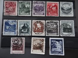 Spitzenlot Liechtenstein Nr. 84-96 meist mit Zollstempel