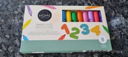 Bade-Malstifte & Zahlen, 8-teiliges Set, neu & originalve...