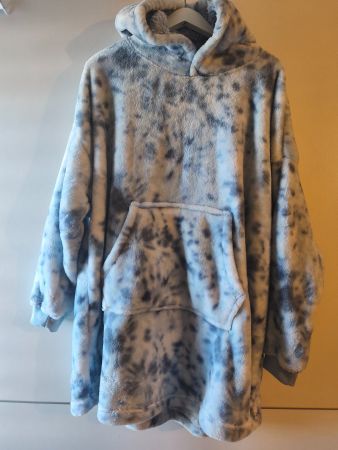 Damen Kapuzenpullover Gr. S/M Livergy esmara blau/weiss