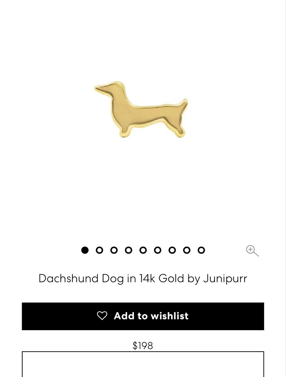 Gioielli per piercing: Junipurr piercing Dachshund - Or 14k – Nuovo (secondo la descrizione) da Morges venduto da melz_28 1