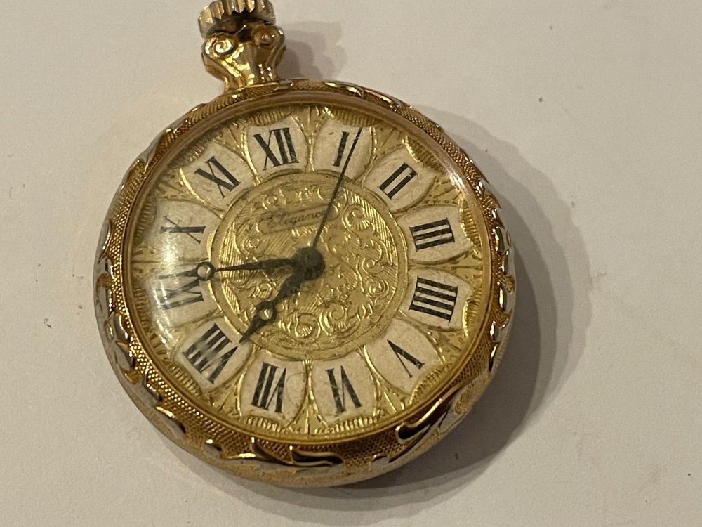 Montre De Poche Ancienne CIVIS 21 - Plaquée Or, Fonctionnelle, Antichoc - Occasion