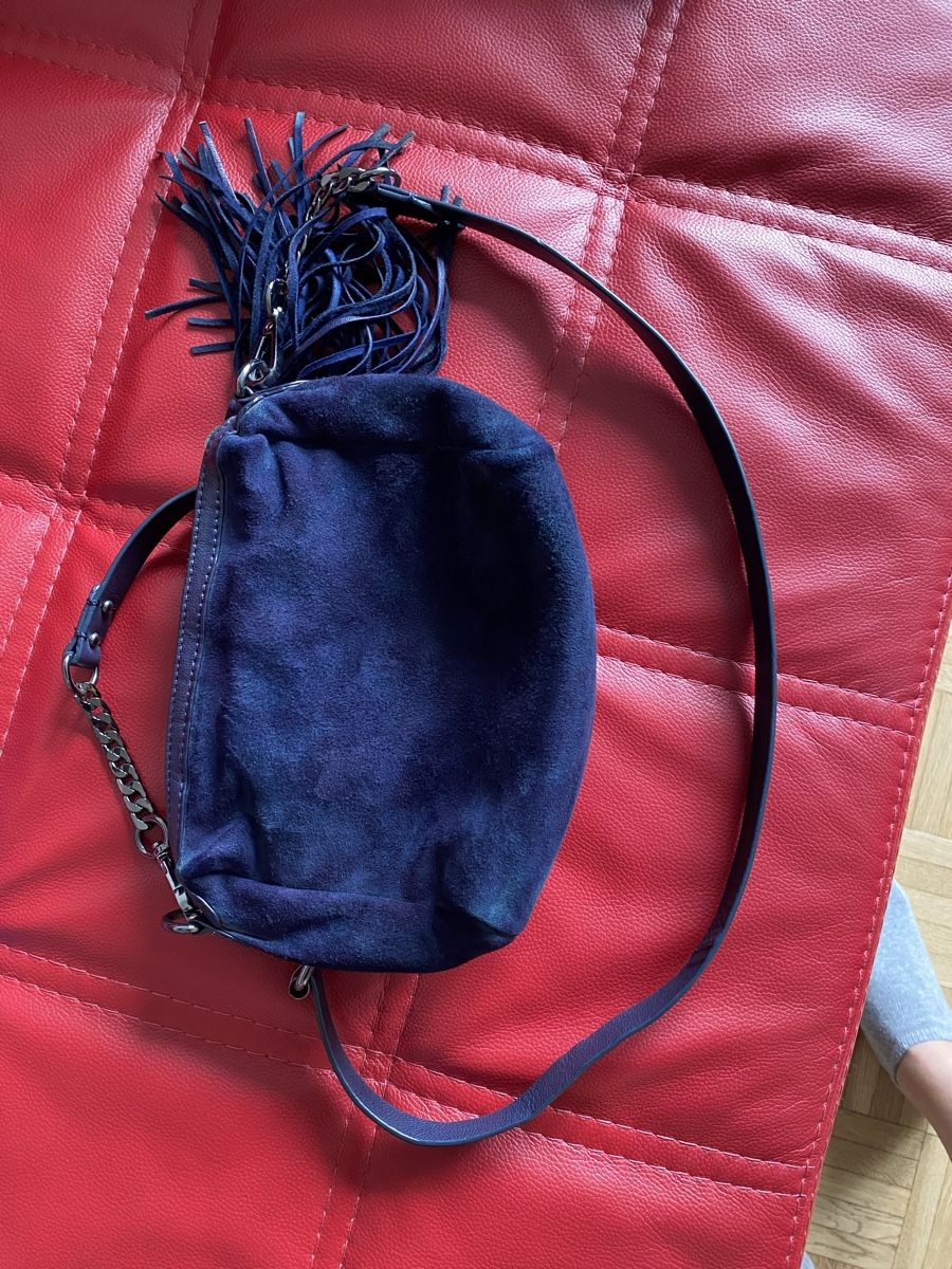Becksöndergaard Borse da donna: Dunkelblaue Wildleder Handtasche von Beck Söndergaard – Nuovo (secondo la descrizione) da Bern venduto da OnlineVerkauf888 1