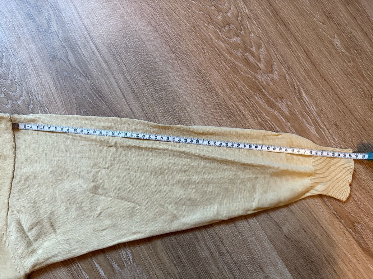 Maglioni & Felpe: Pull vintage coton jaune clair col rond, t.XL – Usato da Tavannes venduto da Thriftshop 7