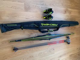 Fischer Carbonlite Skateplus, Skating Stöcke Leki Carbon PRC