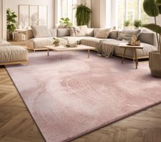 PREISVORSCHLAG ‼️ XXL Teppich Super Soft Pastellrosa NEU