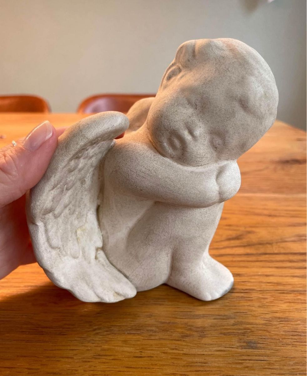 Statuette: Engel Schutzengel ca 13cm – Usato da Niederbüren venduto da Oetschli
