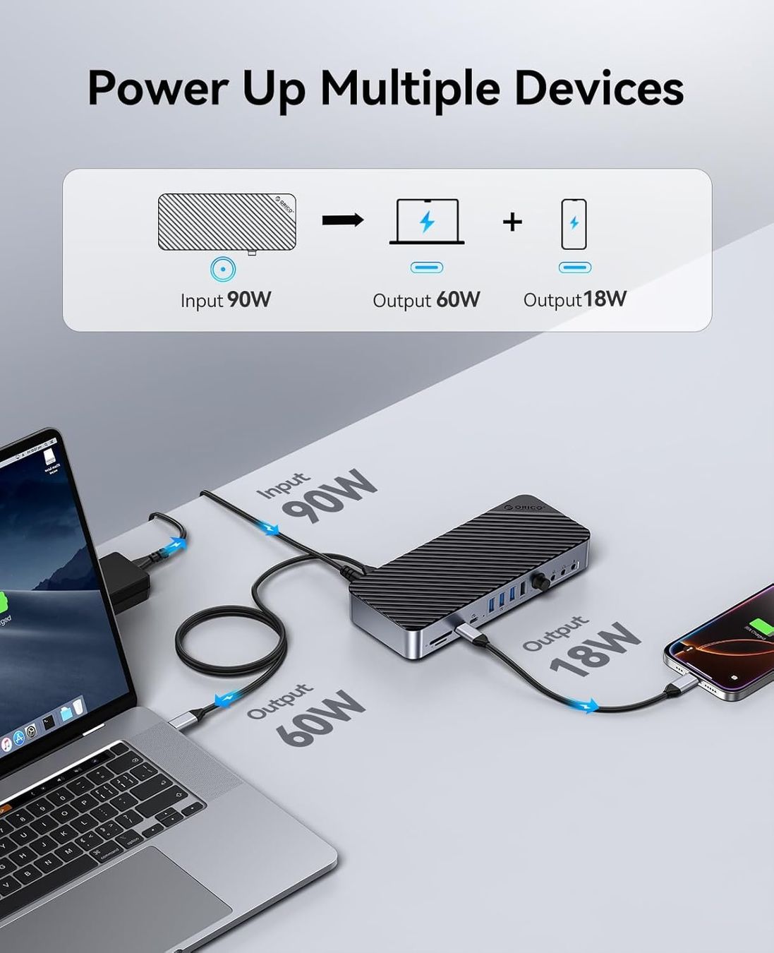 Docking station: Dockingstation with Power Delivery ORICO 20 in 1 – Usato da Bremgarten AG venduto da MrReefaven 6