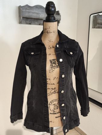 Damen Jeansjacke dunkelgrau Grösse XS neuwertig