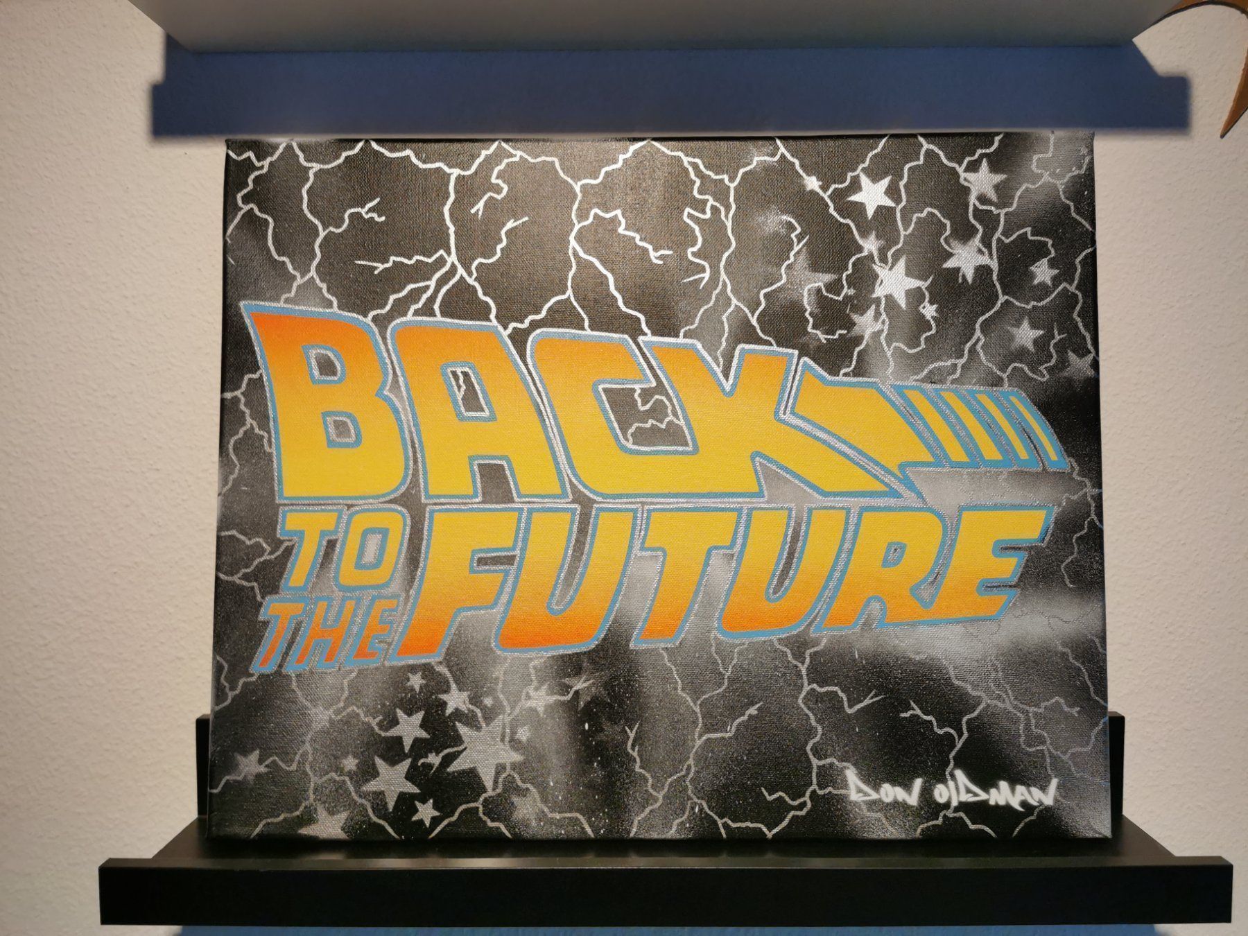 Gemälde: Back To The Future Pop Art auf Leinwand – Neu (gemäss Beschreibung) aus Thalwil von Dragonfruit 4