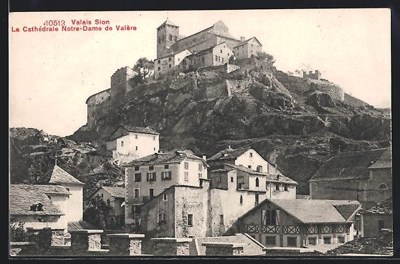 Cartoline postali: Sion, La Cathédrale Notre-Dame de Val – Usato da Berlin venduto da bartko-reher
